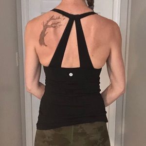 Lululemon halter tank, black, size 4